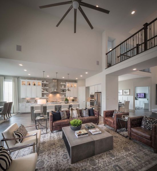 Representative Family Room - some options shown