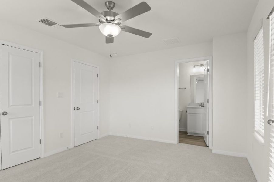Representative unfurnished interior of a home built from the Pecan by Pacesetter Homes in Blanco Vista, San Marcos (Image 28).