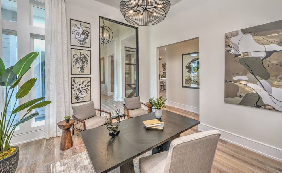 Furnished interior view inside a new home in SilverLeaf, St. Augustine (Image 35). Furnished interior view inside a new home in SilverLeaf, St. Augustine (Image 35).