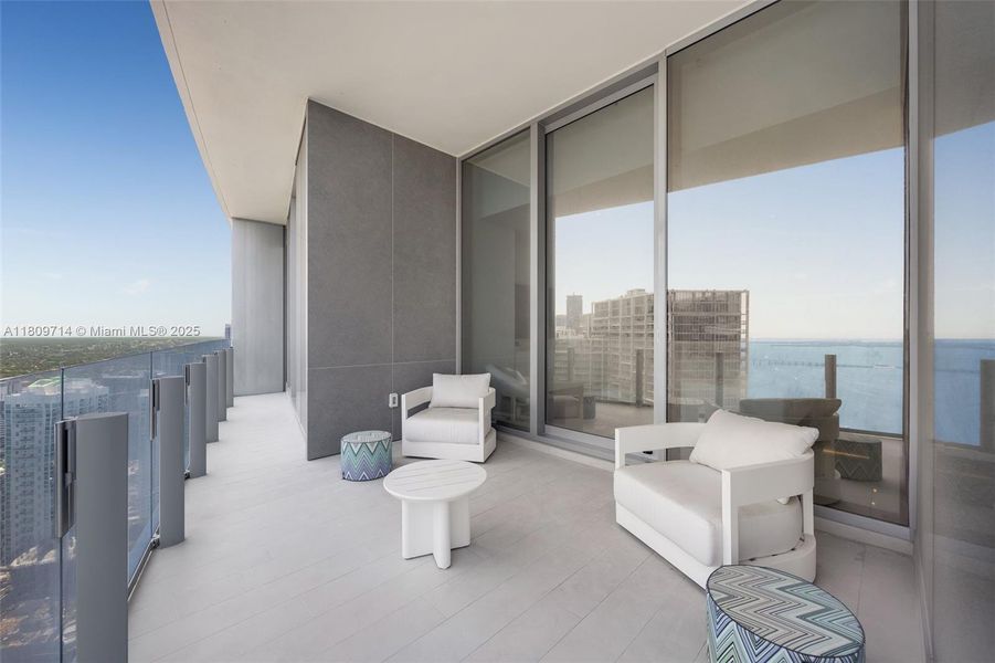 Furnished interior view inside a new home in Aston Martin Residences, Miami (Image 22).