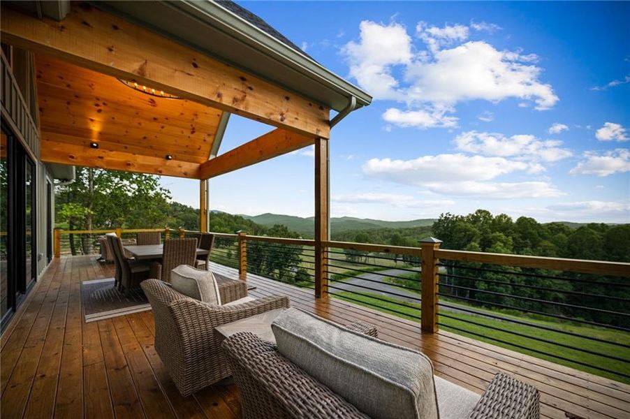Exterior details and patio area of a home in , Morganton (Image 31).