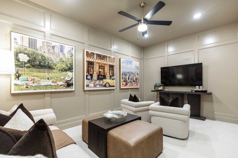 Representative Entertainment Room - some options shown