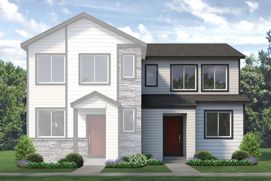 Representative exterior photo of a completed home built from the Denali by Risewell Homes in Spring Valley, Longmont, CO (Image 14).