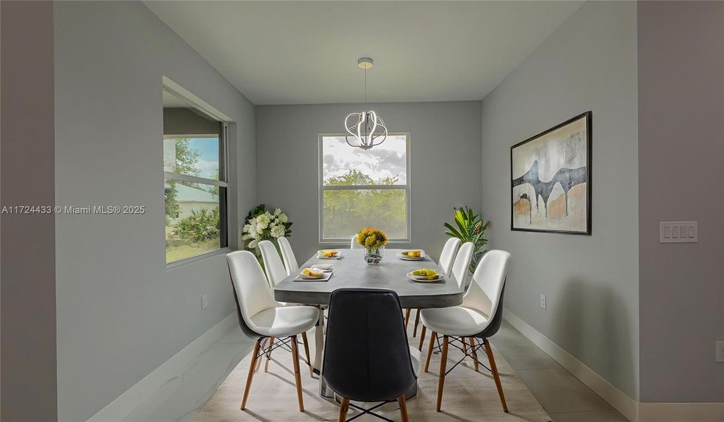 Furnished interior view inside a new home in , Lehigh Acres (Image 8).