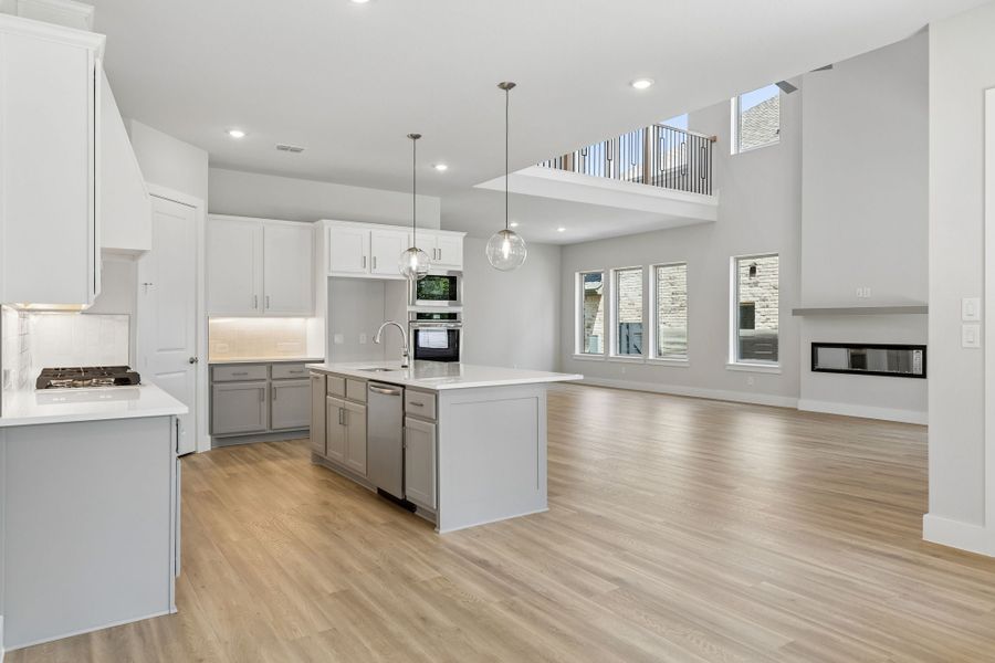 Furnished interior view inside a new home in Painted Tree Lakeside, McKinney (Image 6).