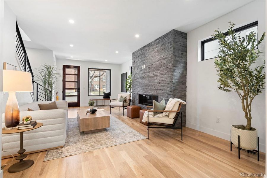 Furnished interior view inside a new home in , Denver (Image 6).
