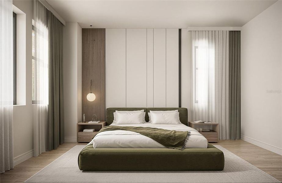 Furnished interior view inside a new home in , St. Petersburg (Image 12).