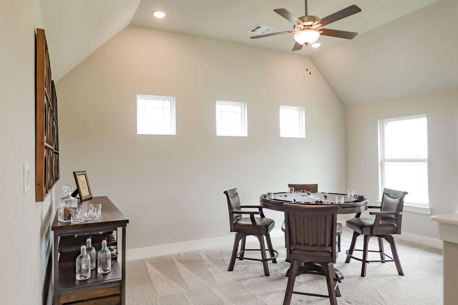 Representative furnished interior of a home built from the The Lilac by Lillian Custom Homes in Polo Ridge, Heath (Image 12).