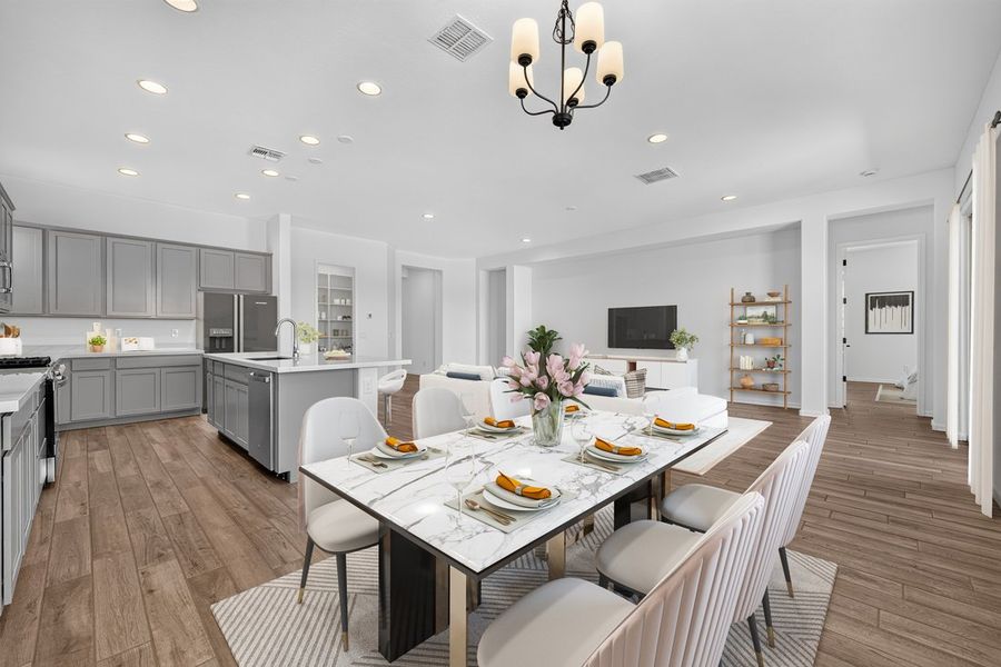 Furnished interior view inside a new home in Combs Ranch, San Tan Valley (Image 7).