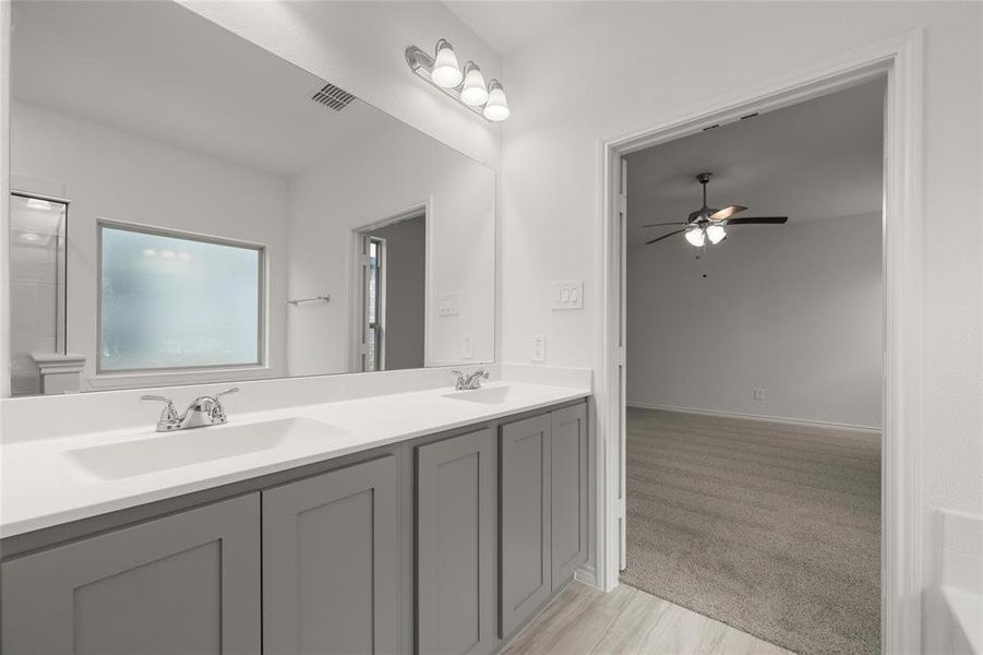 Furnished interior view inside a new home in Baker Farms, Cleburne (Image 12). Furnished interior view inside a new home in Baker Farms, Cleburne (Image 12).