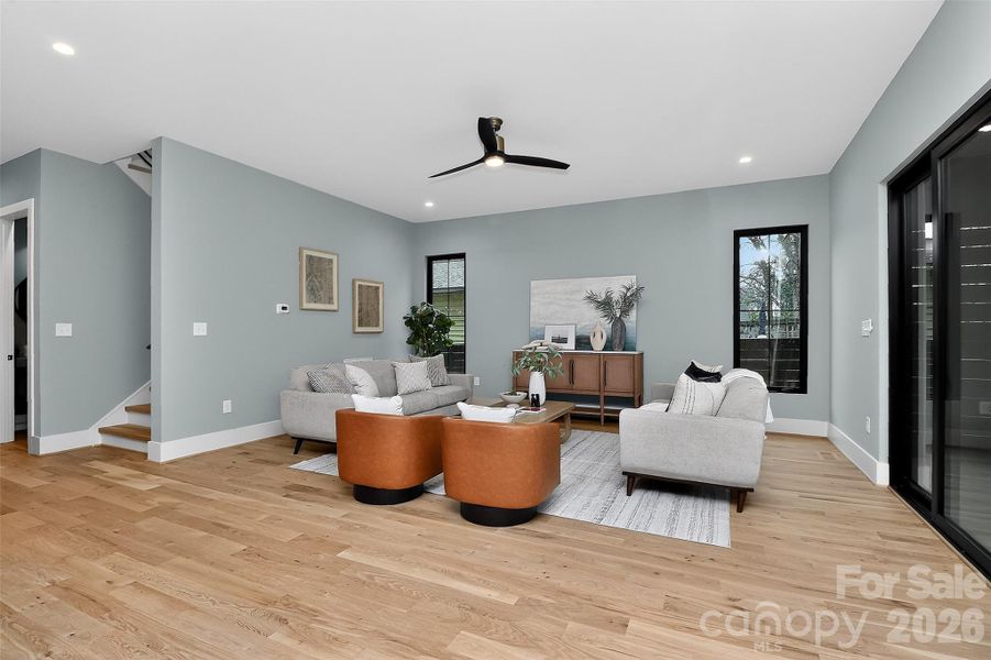 Furnished interior view inside a new home in , Charlotte (Image 16).