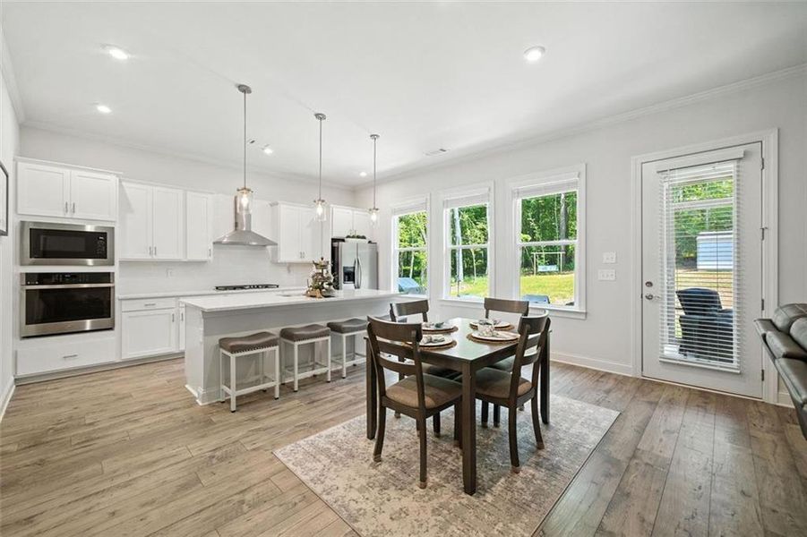 Furnished interior view inside a new home in , Ellijay (Image 25).