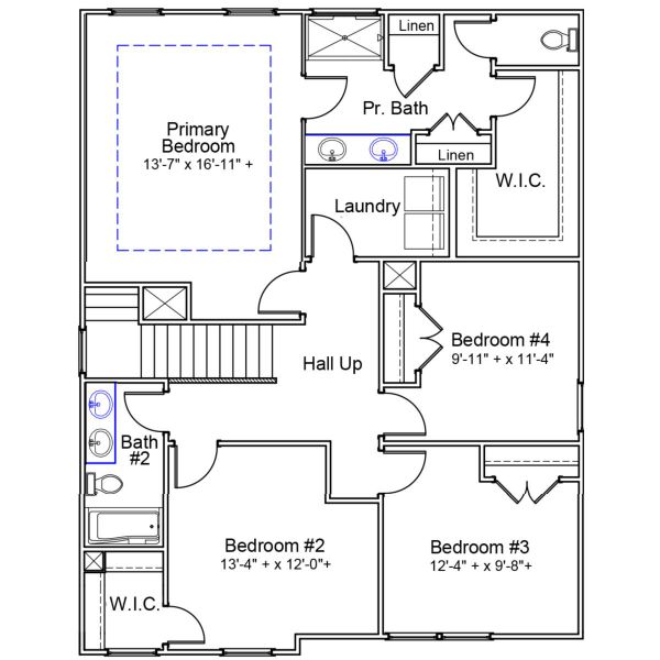 2D floor plan layout of this home in Garden Grove, Conway, SC (Image 3).