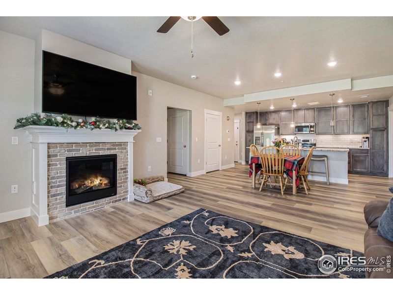 Furnished interior view inside a new home in Highlands at Fox Hill - The Flats, Longmont (Image 8). Furnished interior view inside a new home in Highlands at Fox Hill - The Flats, Longmont (Image 8).