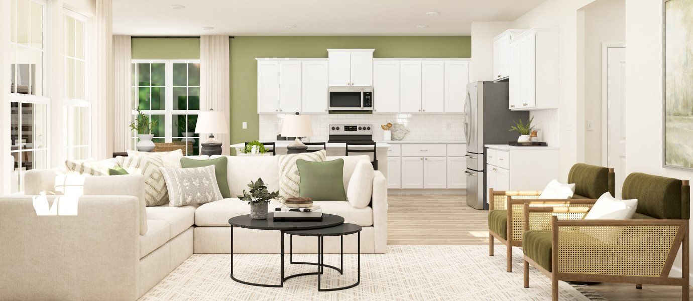 Representative furnished interior of a home built from the Hickory by Lennar in Elizabeth: Arbor, Fort Mill (Image 5).