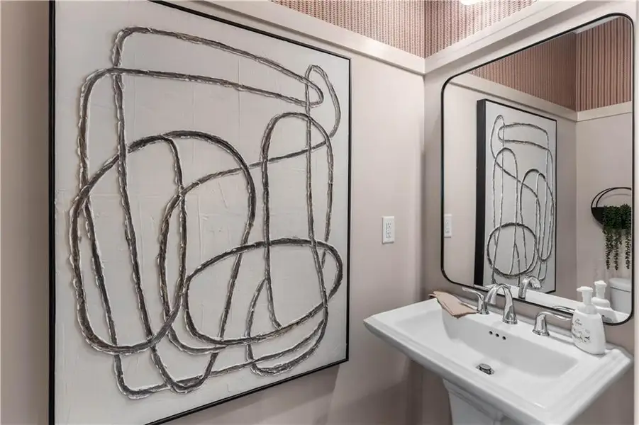 Half bath on main level Half bath on main level