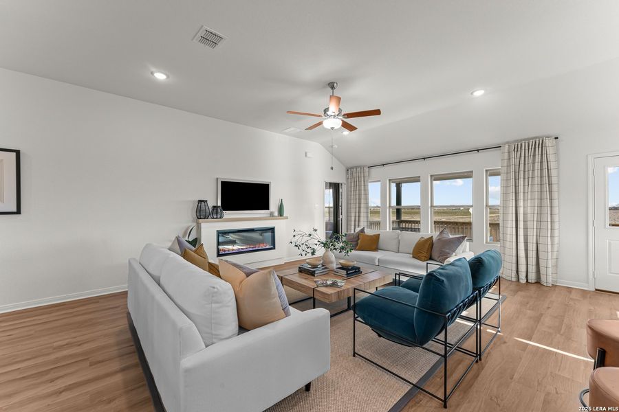 Furnished interior view inside a new home in Greenspoint Heights, Seguin (Image 15).