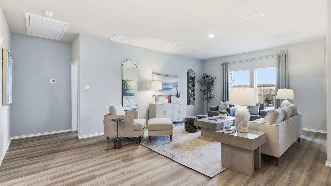 Representative furnished interior of a home built from the Plan by D.R. Horton in Bella Vista, Granbury (Image 14).