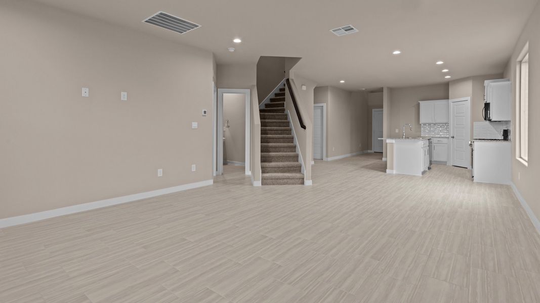 Representative unfurnished interior of a home built from the Shelby by D.R. Horton in Legacy South, Midland (Image 11).