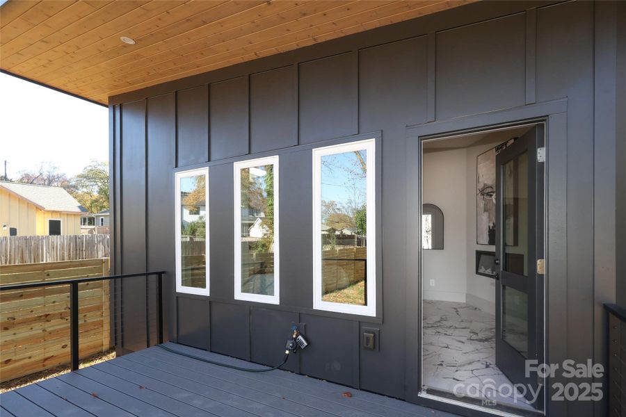 Exterior details and patio area of a home in , Charlotte (Image 23).