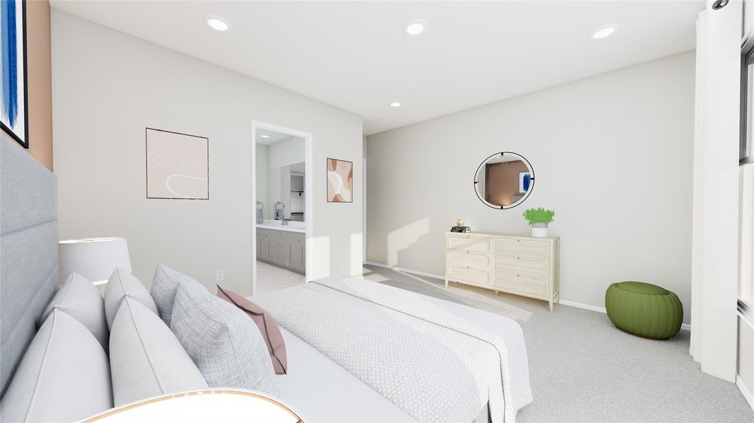 Furnished interior view inside a new home in Anniston, Katy (Image 24).