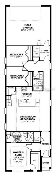 2D floor plan layout of this home in Lake Star at Ovation, Winter Garden, FL (Image 2). 2D floor plan layout of this home in Lake Star at Ovation, Winter Garden, FL (Image 2).