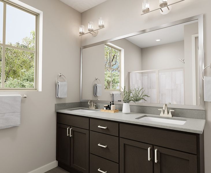 Representative furnished interior of a home built from the Garden Plan 3002 by Tri Pointe Homes in Waterston Central, Gilbert (Image 8).