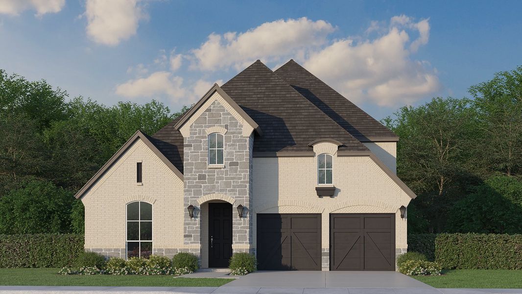 Plan 1138 Elevation C w/ Stone