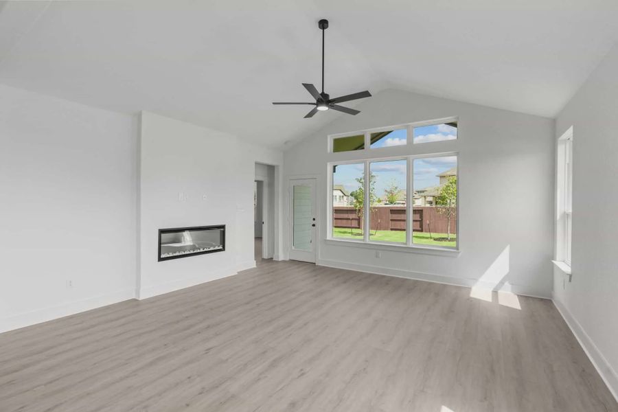 Representative unfurnished interior of a home built from the Asher by Chesmar Homes in Stillwater Ranch, San Antonio (Image 5). Representative unfurnished interior of a home built from the Asher by Chesmar Homes in Stillwater Ranch, San Antonio (Image 5).