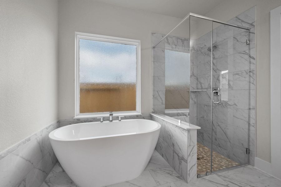 Furnished interior view inside a new home in Barton Creek Ranch, Conroe (Image 5).