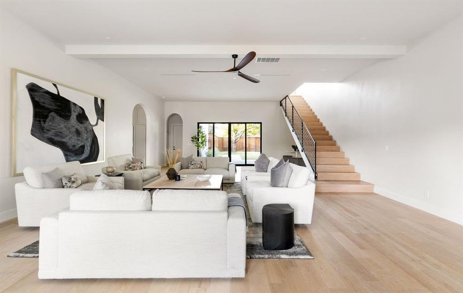 Furnished interior view inside a new home in , Dallas (Image 13).