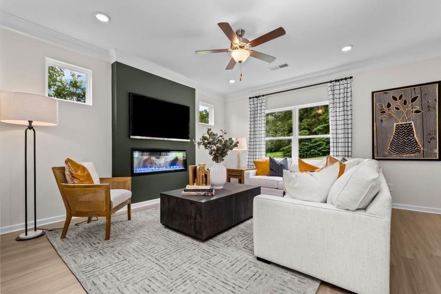 Furnished interior view inside a new home in Hawks View, Ringgold (Image 12).