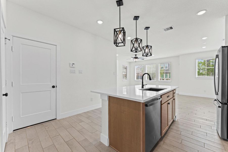 Furnished interior view inside a new home in , Katy (Image 10).