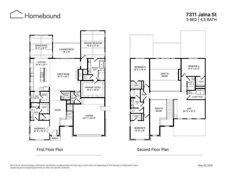 2D floor plan layout of this home in , Houston, TX (Image 4).