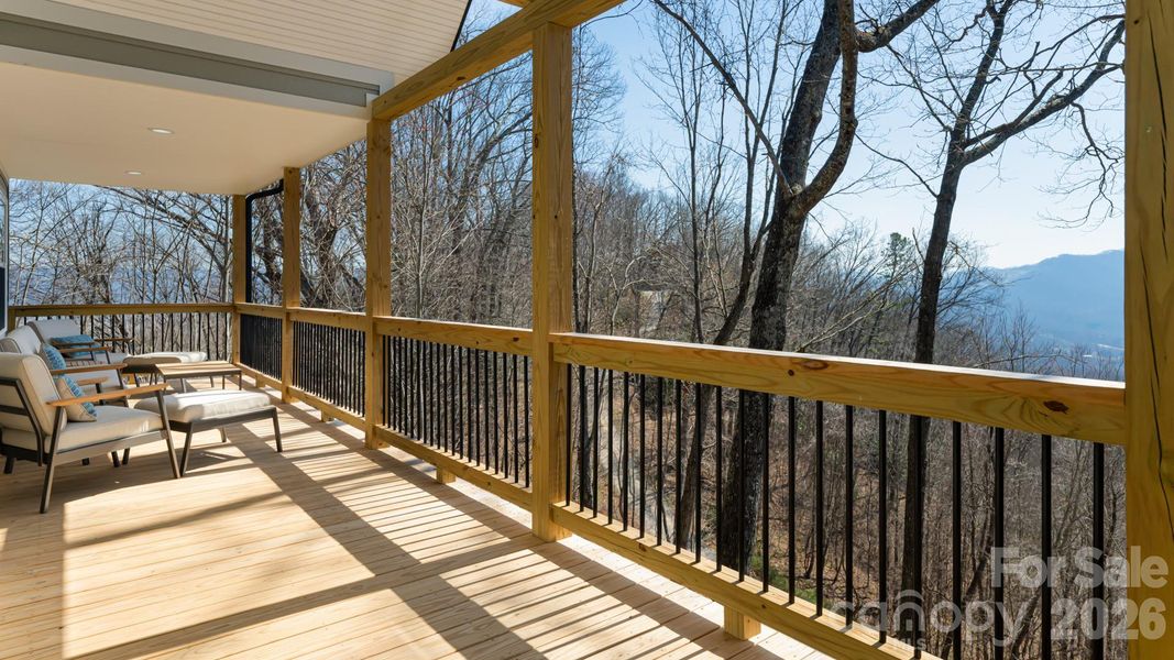 Exterior details and patio area of a home in , Waynesville (Image 23).