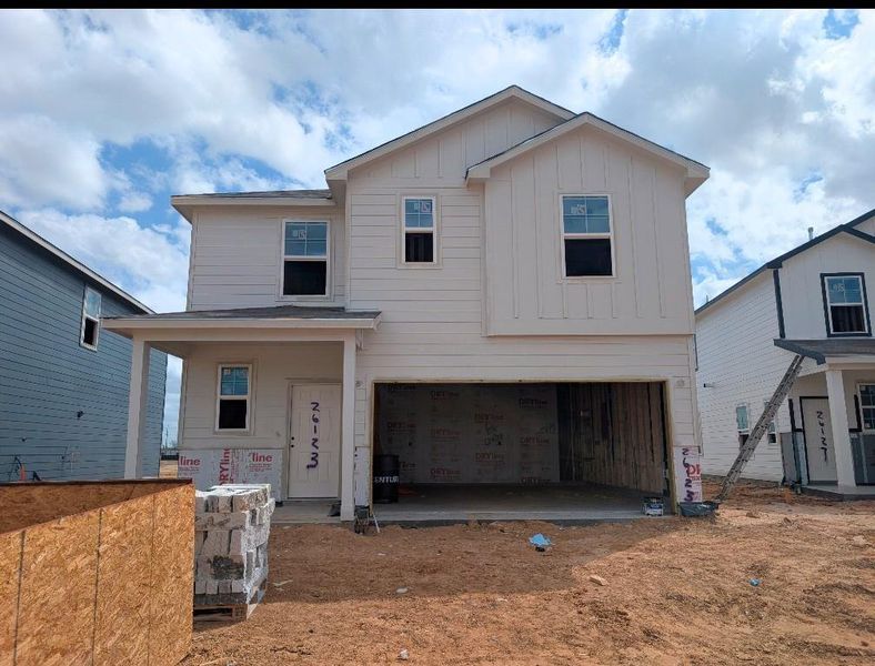 In-progress construction of a new home in Katy Reserve, Katy, TX (Image 20).