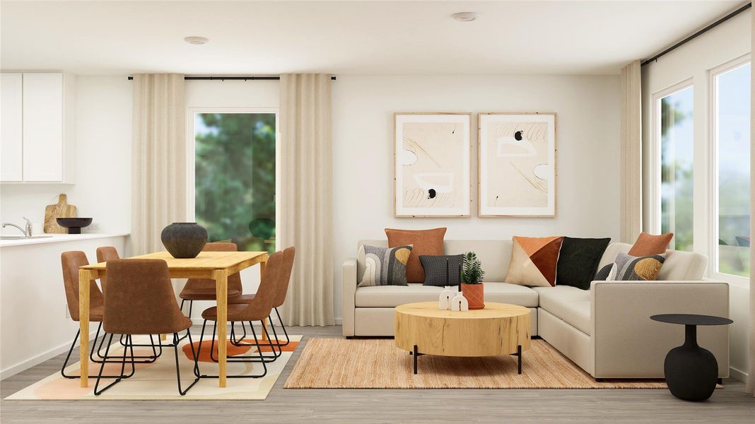 Furnished interior view inside a new home in Scotts Bend, Baytown (Image 6).