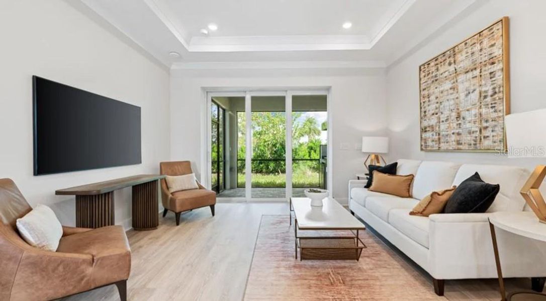 Furnished interior view inside a new home in Esplanade at Azario Lakewood Ranch, Bradenton (Image 3).