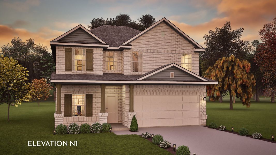 Representative exterior photo of a completed home built from the Trinity by CastleRock Communities in Saddlebrook Estates, Waxahachie, TX (Image 20). Representative exterior photo of a completed home built from the Trinity by CastleRock Communities in Saddlebrook Estates, Waxahachie, TX (Image 20).