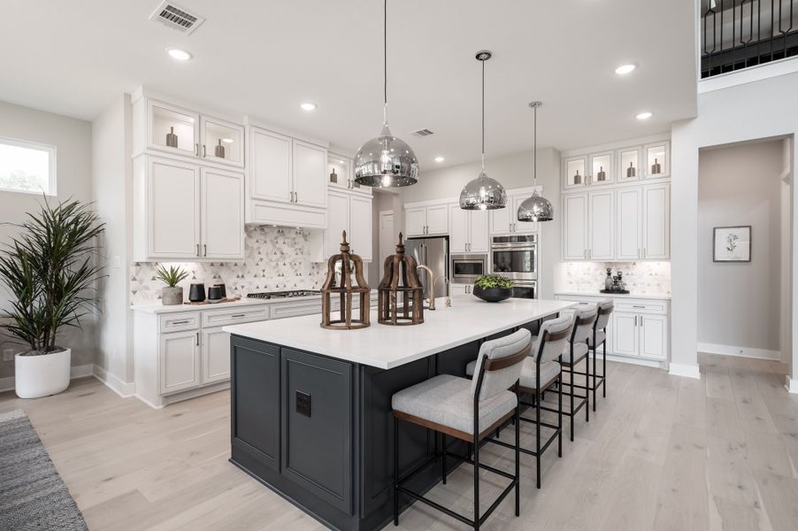 Representative furnished interior of a home built from the Snyder by Tri Pointe Homes in Harvest Green, Richmond (Image 43).