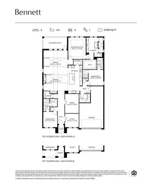 Our beautiful and dramatic single story Bennett plan is your dream home come to life!