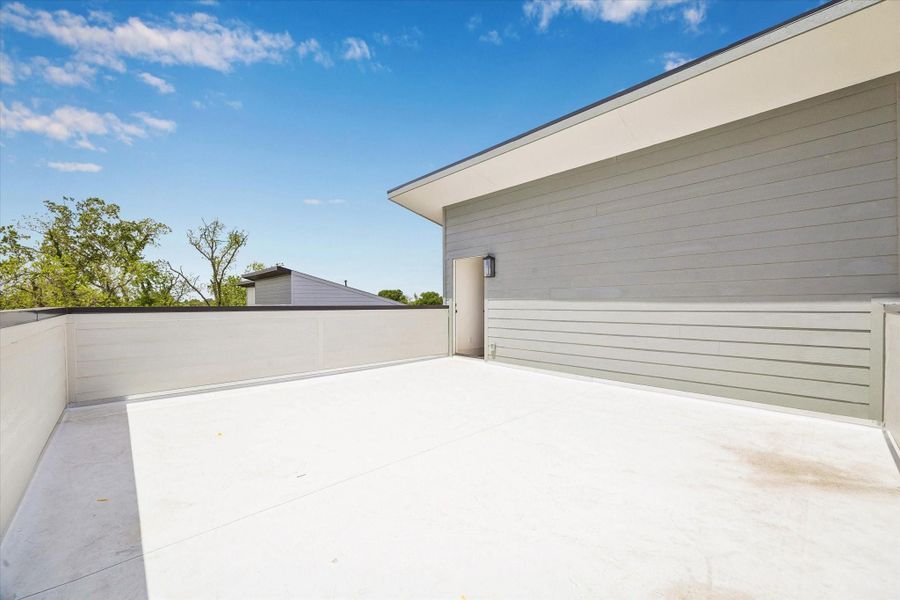 Exterior details and patio area of a home in , Houston (Image 19). Exterior details and patio area of a home in , Houston (Image 19).