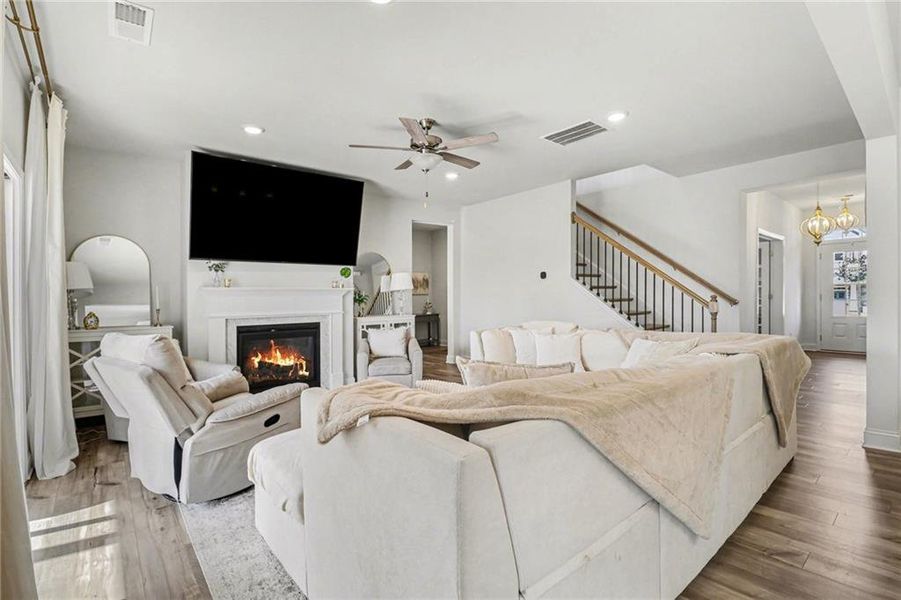 Furnished interior view inside a new home in Carmichael Farms, Canton (Image 19).