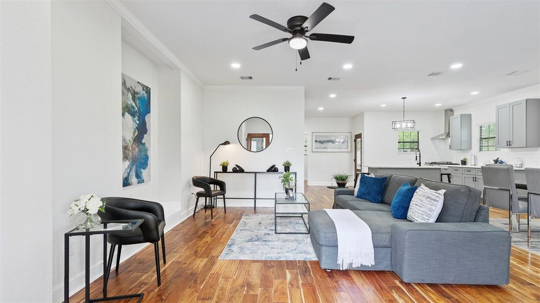 Furnished interior view inside a new home in , Beach City (Image 5).