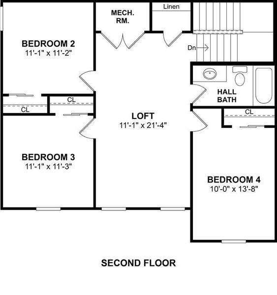 2D floor plan layout of this home in Aspire at Reunion, Newark, TX (Image 4). 2D floor plan layout of this home in Aspire at Reunion, Newark, TX (Image 4).