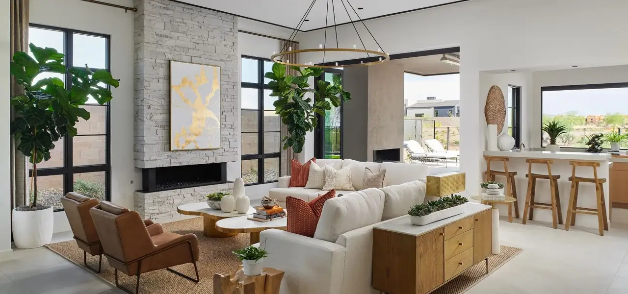 Furnished interior view inside a new home in The Villas II at Desert Mountain, Scottsdale (Image 3).