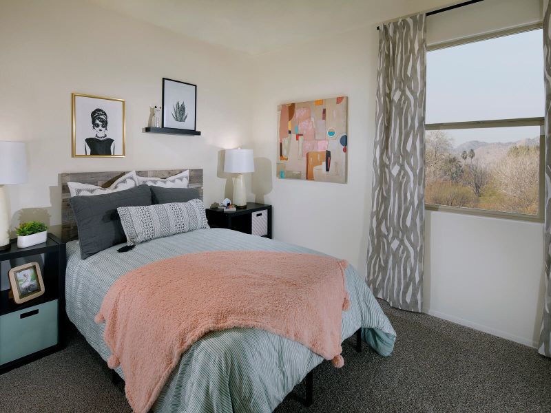 The 1320 floorplan modeled at Chaparral at Rancho Marana in Marana, AZ.