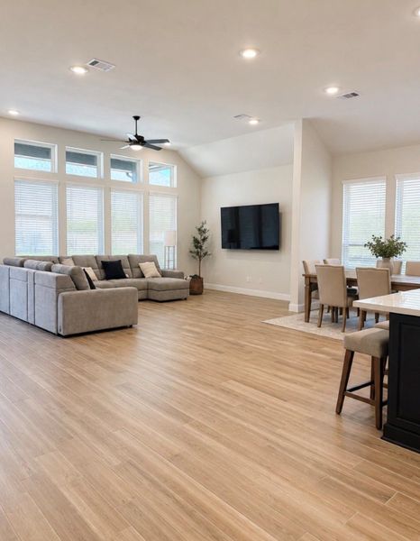 Furnished interior view inside a new home in Mavera, Conroe (Image 2). Furnished interior view inside a new home in Mavera, Conroe (Image 2).