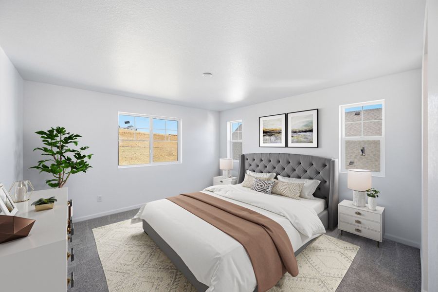 Furnished interior view inside a new home in The Town Collection at Independence, Elizabeth (Image 6).
