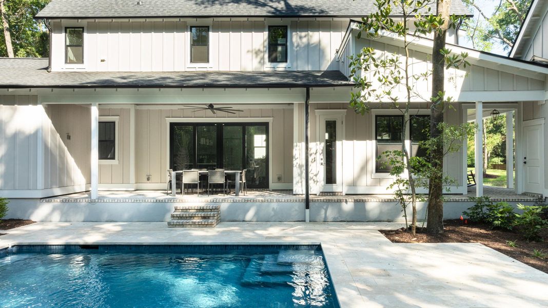 Exterior details and patio area of a home in Yellow House Landing, Charleston (Image 25). Exterior details and patio area of a home in Yellow House Landing, Charleston (Image 25).
